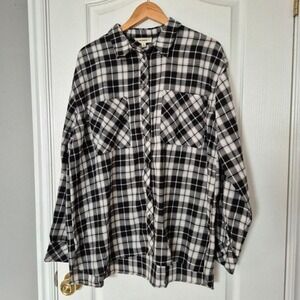 EESOME Plaid‎ Button Up Size M